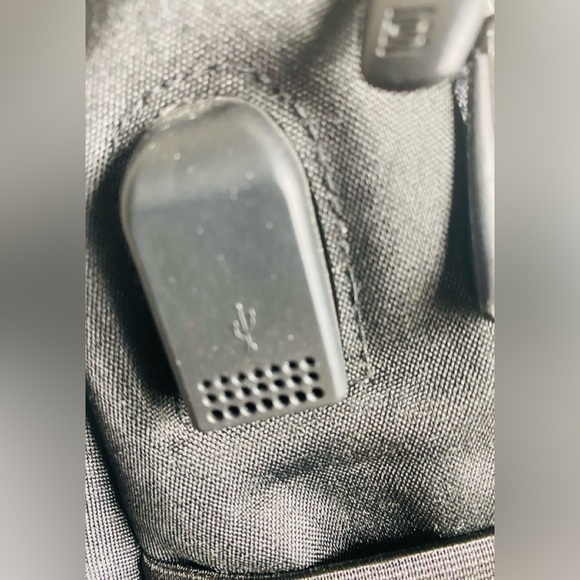 Bruno Cavalli Laptop Bag USB Charging Port Backpack School Book 18" Canvas Black - Picture 8 of 12